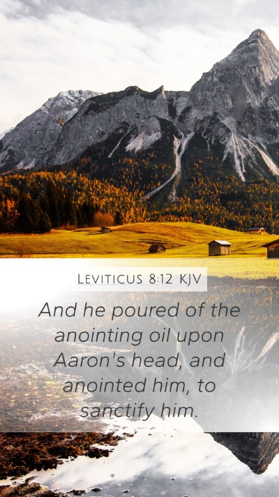 Leviticus 8:12 KJV Bible Verse Image