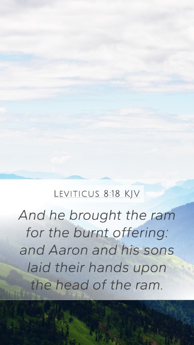 Leviticus 8:18 KJV Bible Verse Image