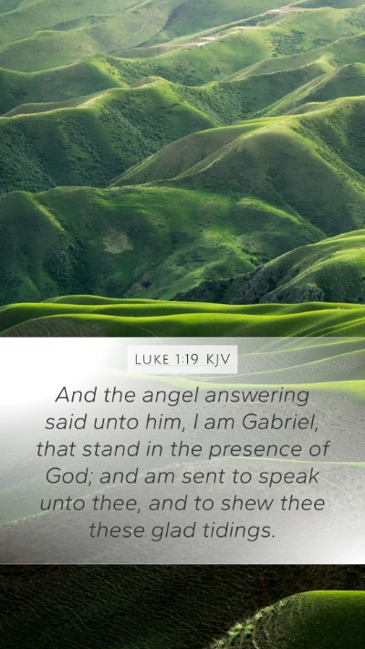 Luke 1:19 KJV Bible Verse Image