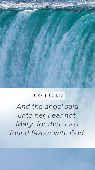 Luke 1:30 KJV Bible Verse Image