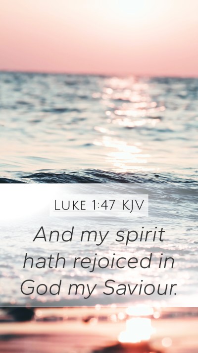 Luke 1:47 KJV Bible Verse Image