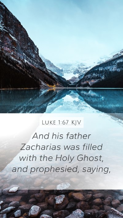 Luke 1:67 KJV Bible Verse Image