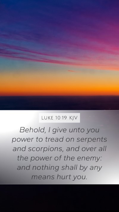 Luke 10:19 KJV Bible Verse Image