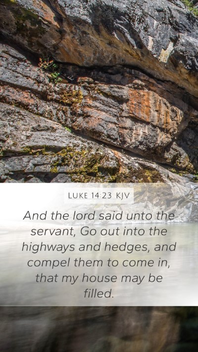 Luke 14:23 KJV Bible Verse Image