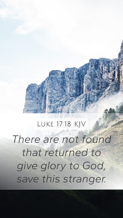 Luke 17:18 KJV Bible Verse Image