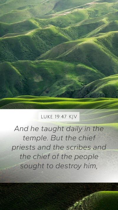 Luke 19:47 KJV Bible Verse Image