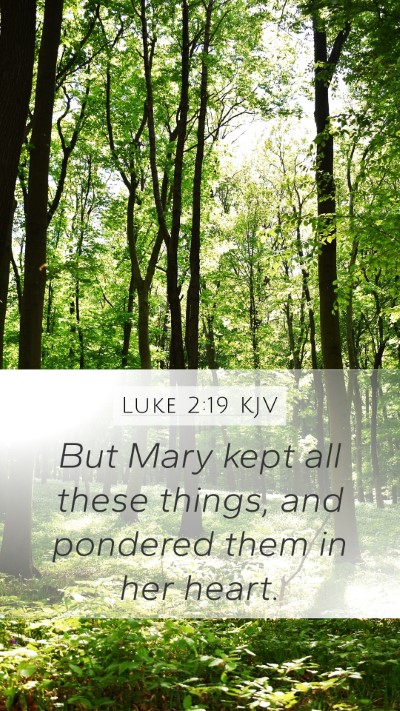 Luke 2:19 KJV Bible Verse Image