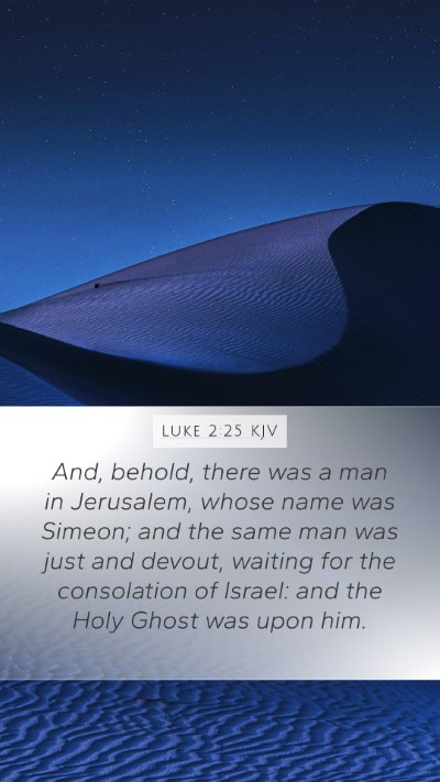Luke 2:25 KJV Bible Verse Image