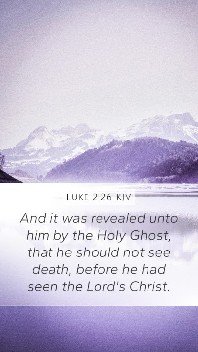 Luke 2:26 KJV Bible Verse Image