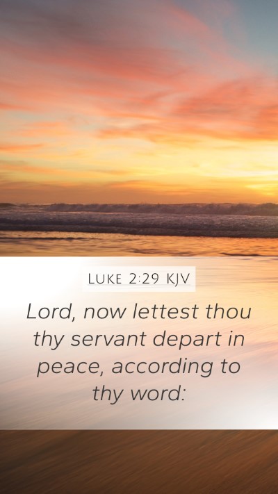 Luke 2:29 KJV Bible Verse Image