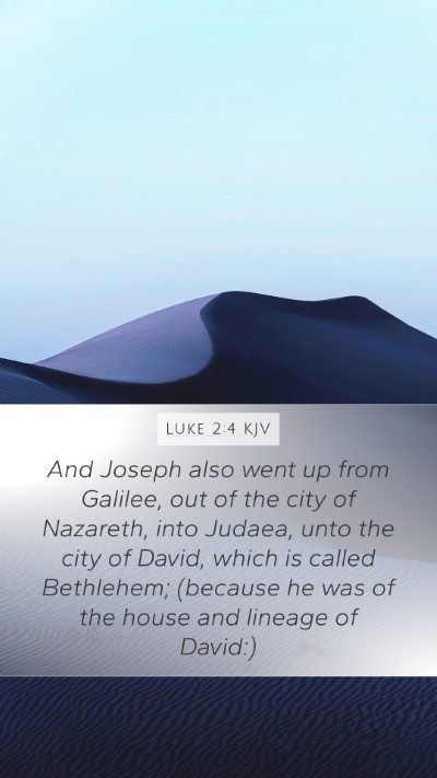 Luke 2:4 KJV Bible Verse Image