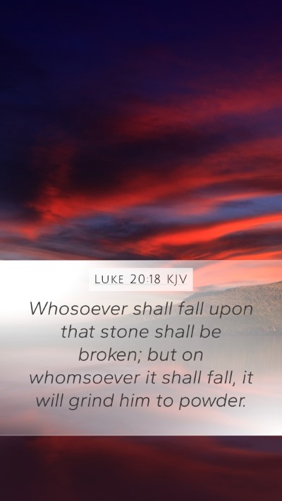 Luke 20:18 KJV Bible Verse Image