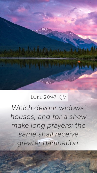 Luke 20:47 KJV Bible Verse Image