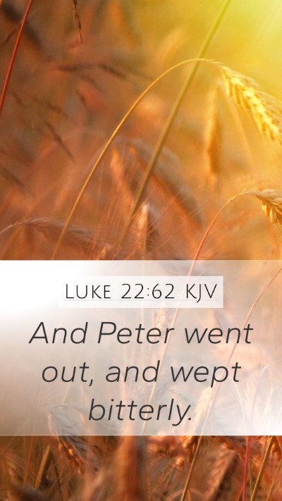 Luke 22:62 KJV Bible Verse Image