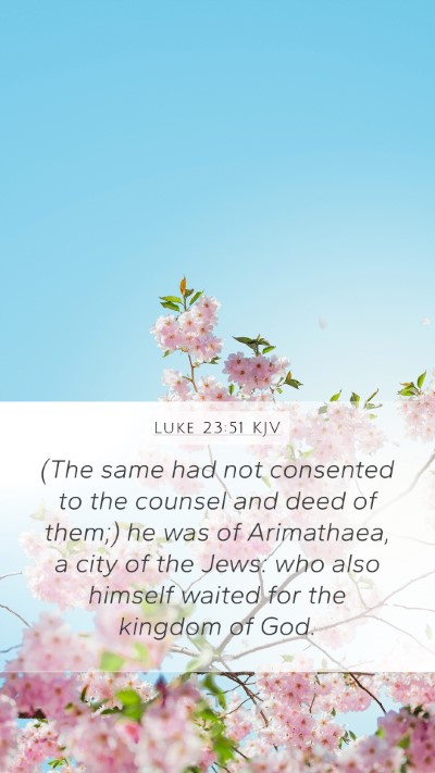 Luke 23:51 KJV Bible Verse Image