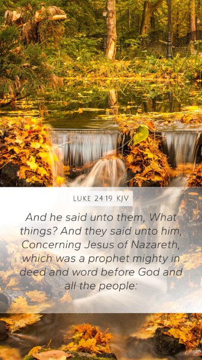 Luke 24:19 KJV Bible Verse Image