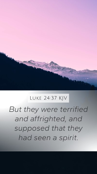 Luke 24:37 KJV Bible Verse Image