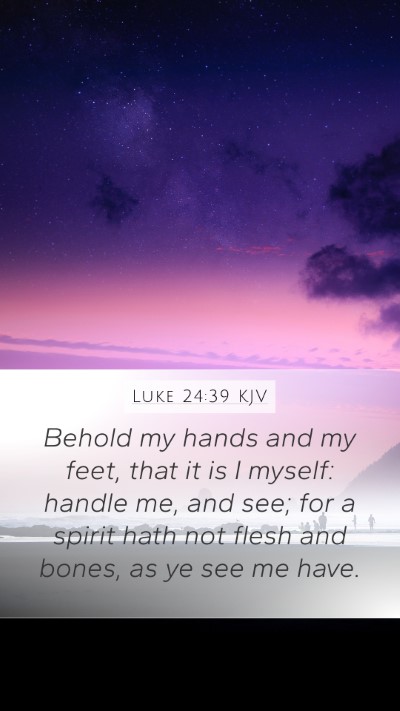 Luke 24:39 KJV Bible Verse Image