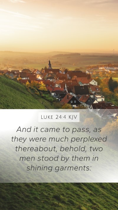 Luke 24:4 KJV Bible Verse Image