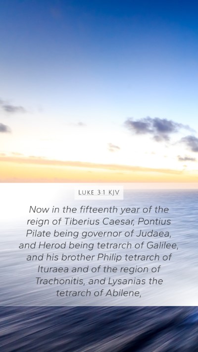 Luke 3:1 KJV Bible Verse Image