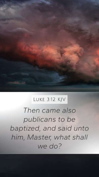 Luke 3:12 KJV Bible Verse Image