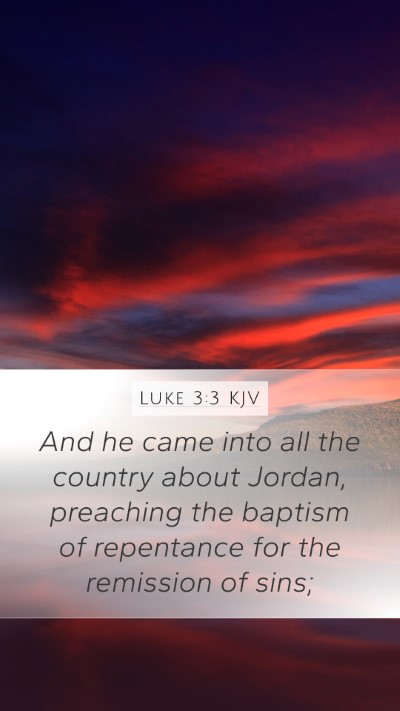 Luke 3:3 KJV Bible Verse Image