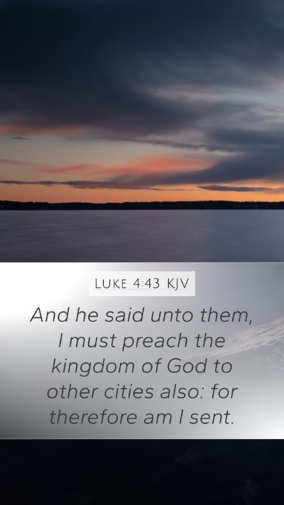 Luke 4:43 KJV Bible Verse Image