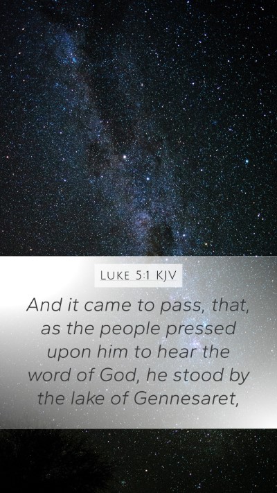 Luke 5:1 KJV Bible Verse Image