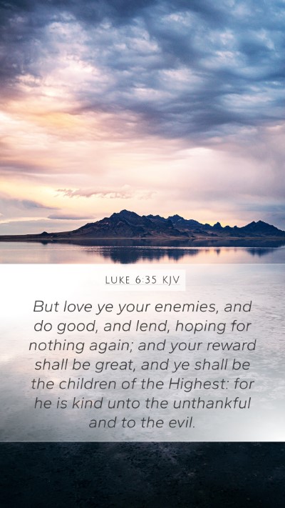 Luke 6:35 KJV Bible Verse Image