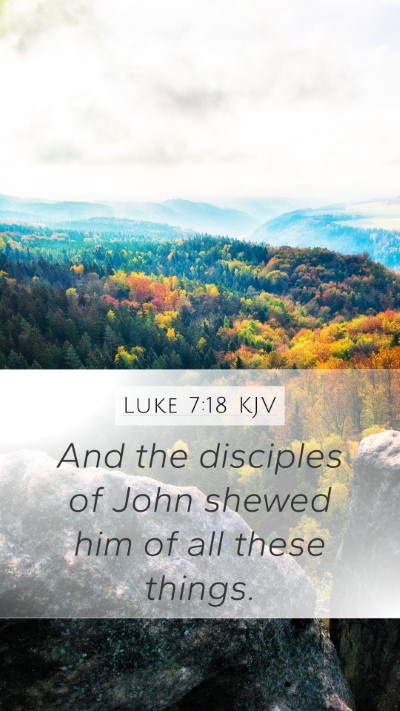 Luke 7:18 KJV Bible Verse Image