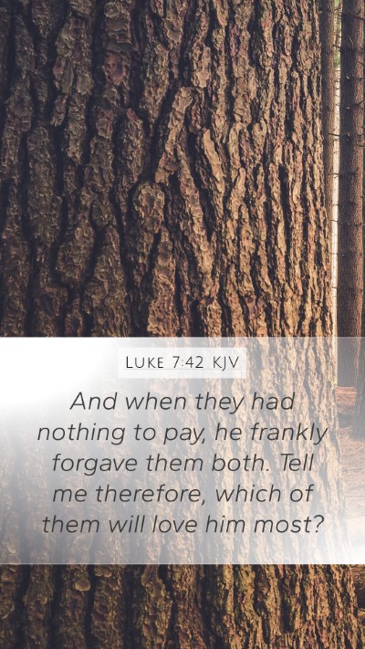 Luke 7:42 KJV Bible Verse Image