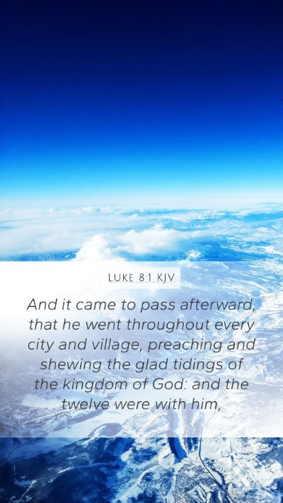 Luke 8:1 KJV Bible Verse Image