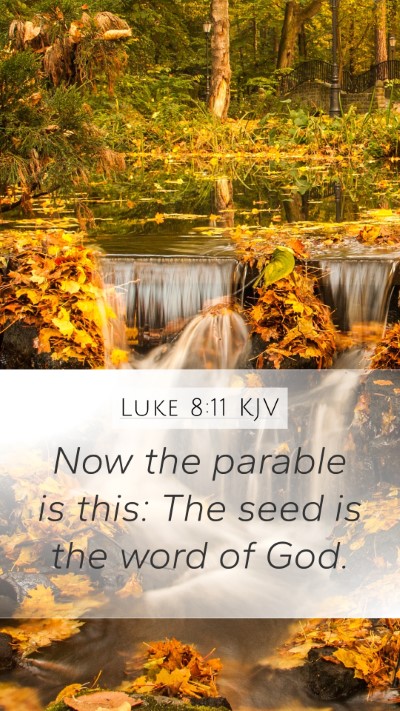Luke 8:11 KJV Bible Verse Image