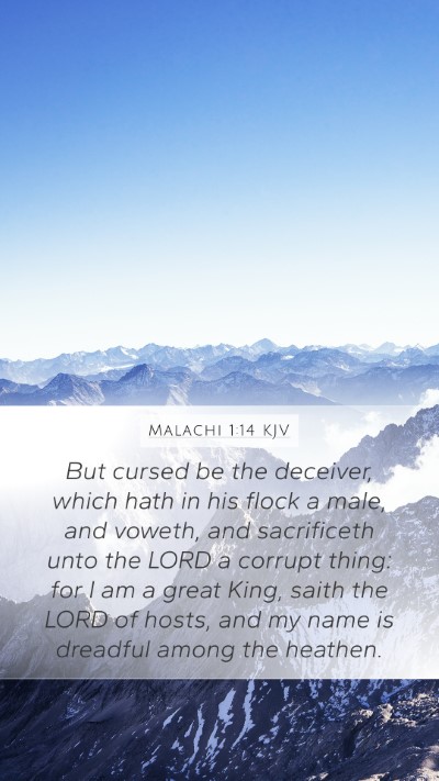Malachi 1:14 KJV Bible Verse Image