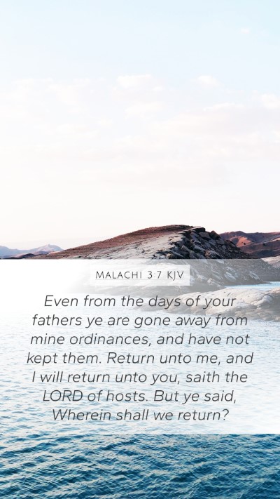 Malachi 3:7 KJV Bible Verse Image
