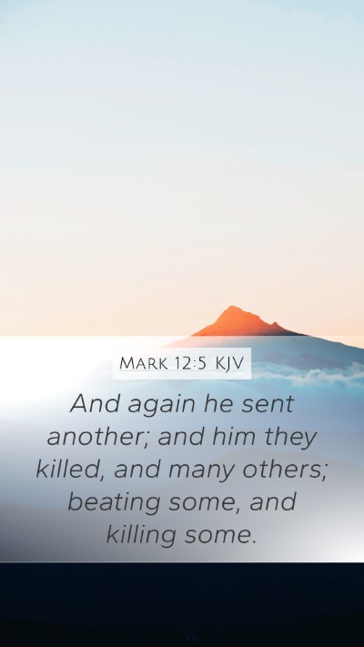 Mark 12:5 KJV Bible Verse Image