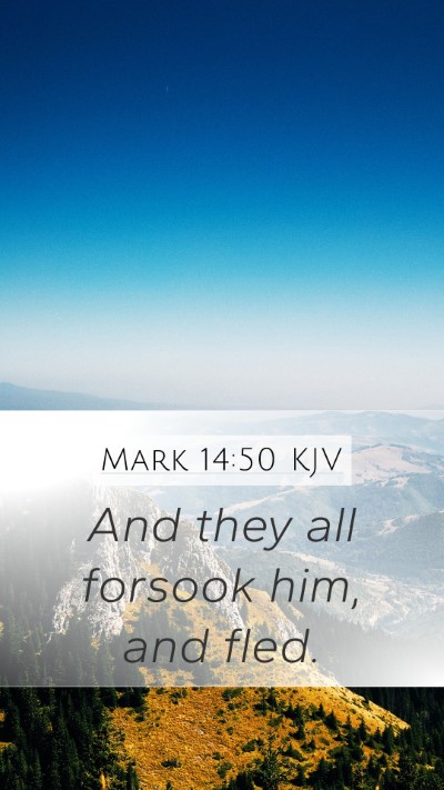 Mark 14:50 KJV Bible Verse Image