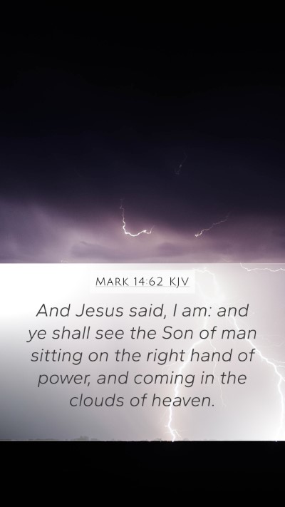 Mark 14:62 KJV Bible Verse Image