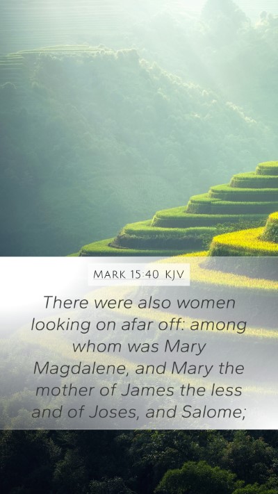 Mark 15:40 KJV Bible Verse Image