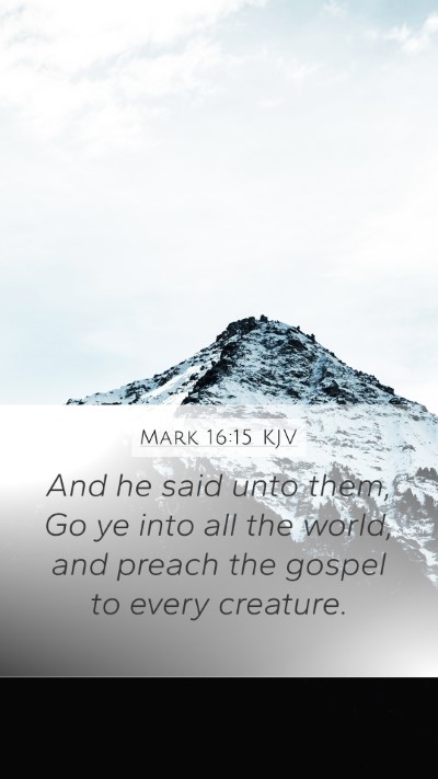 Mark 16:15 KJV Bible Verse Image