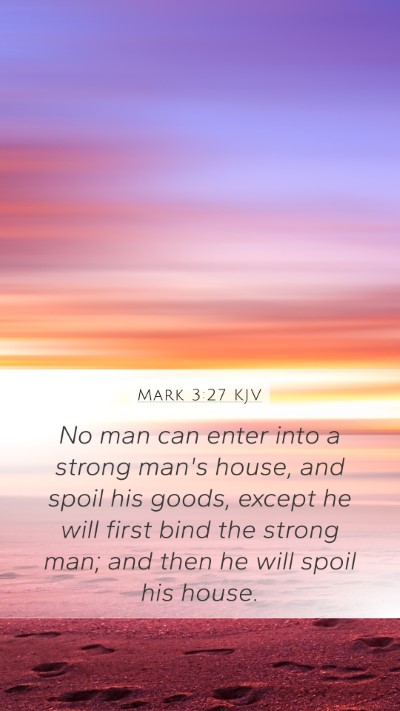 Mark 3:27 KJV Bible Verse Image