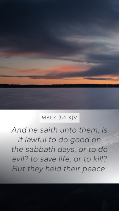 Mark 3:4 KJV Bible Verse Image
