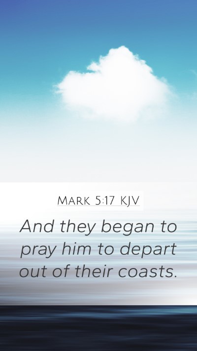 Mark 5:17 KJV Bible Verse Image