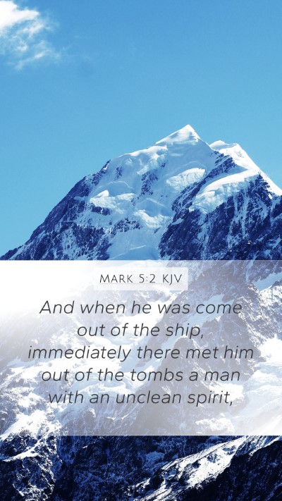 Mark 5:2 KJV Bible Verse Image