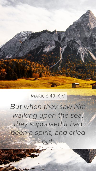 Mark 6:49 KJV Bible Verse Image