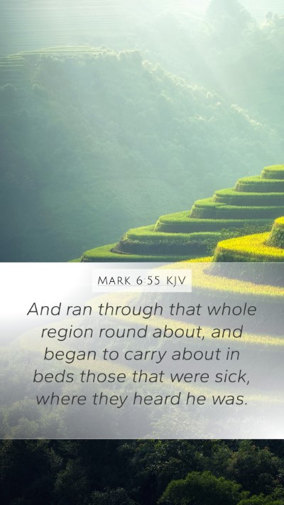 Mark 6:55 KJV Bible Verse Image