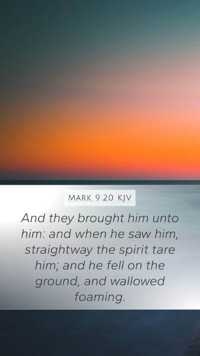 Mark 9:20 KJV Bible Verse Image