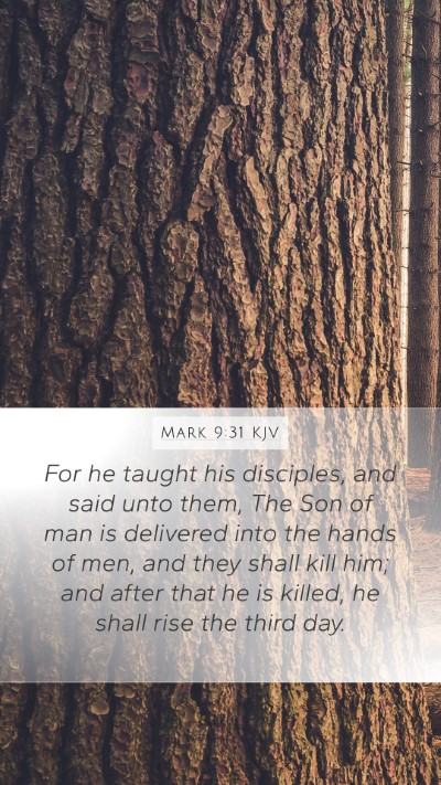 Mark 9:31 KJV Bible Verse Image