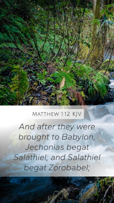 Matthew 1:12 KJV Bible Verse Image