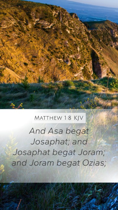 Matthew 1:8 KJV Bible Verse Image